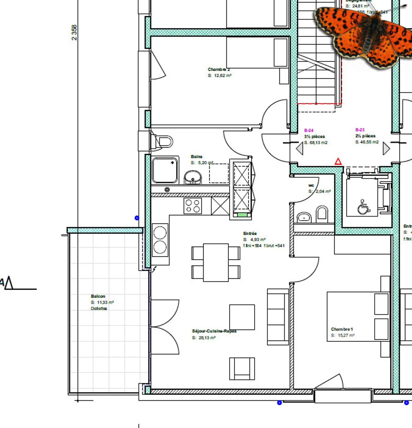 3 ROOM APARTMENT - With a large balcony! - Photo 9 of 9