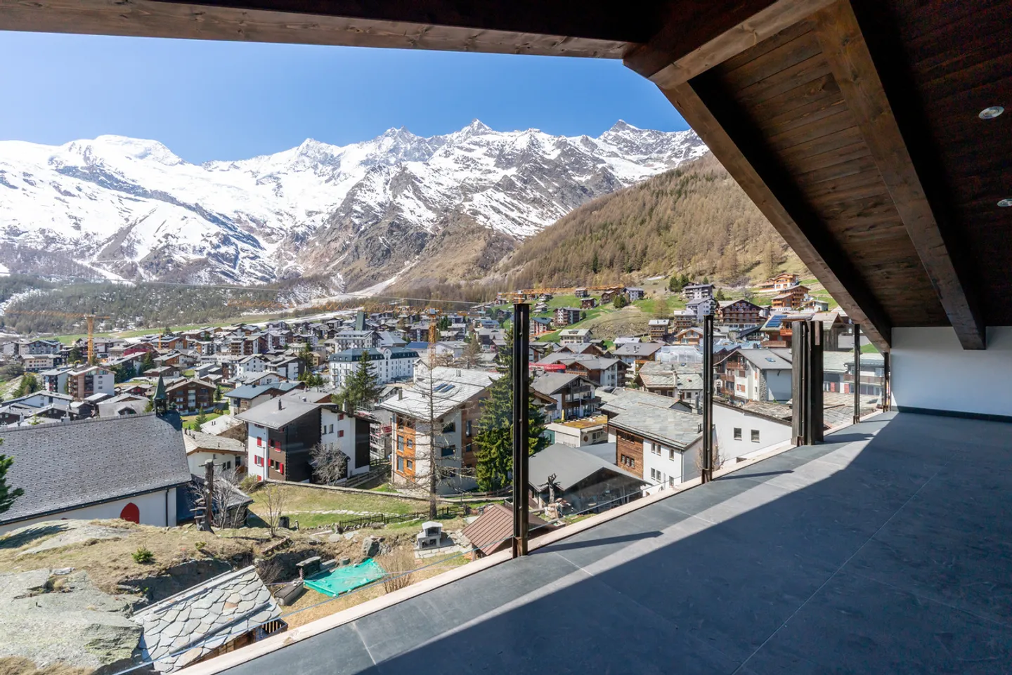 Au-dessus des toits de Saas-Fee - Photo 17 sur 19