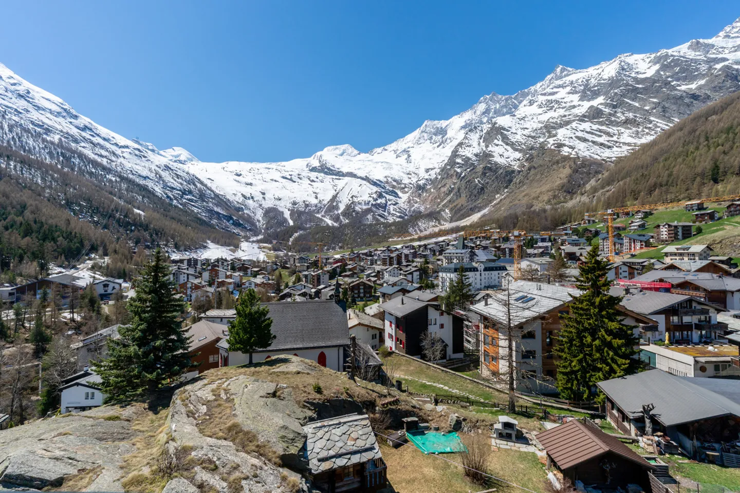 Au-dessus des toits de Saas-Fee - Photo 18 sur 19