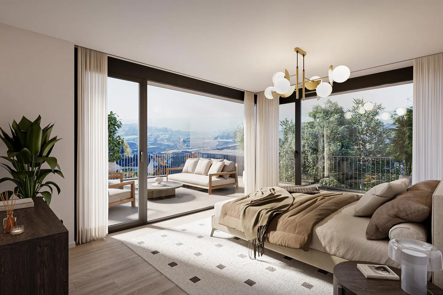 Moderner Duplex mit atemberaubendem Blick - Foto 3 von 5