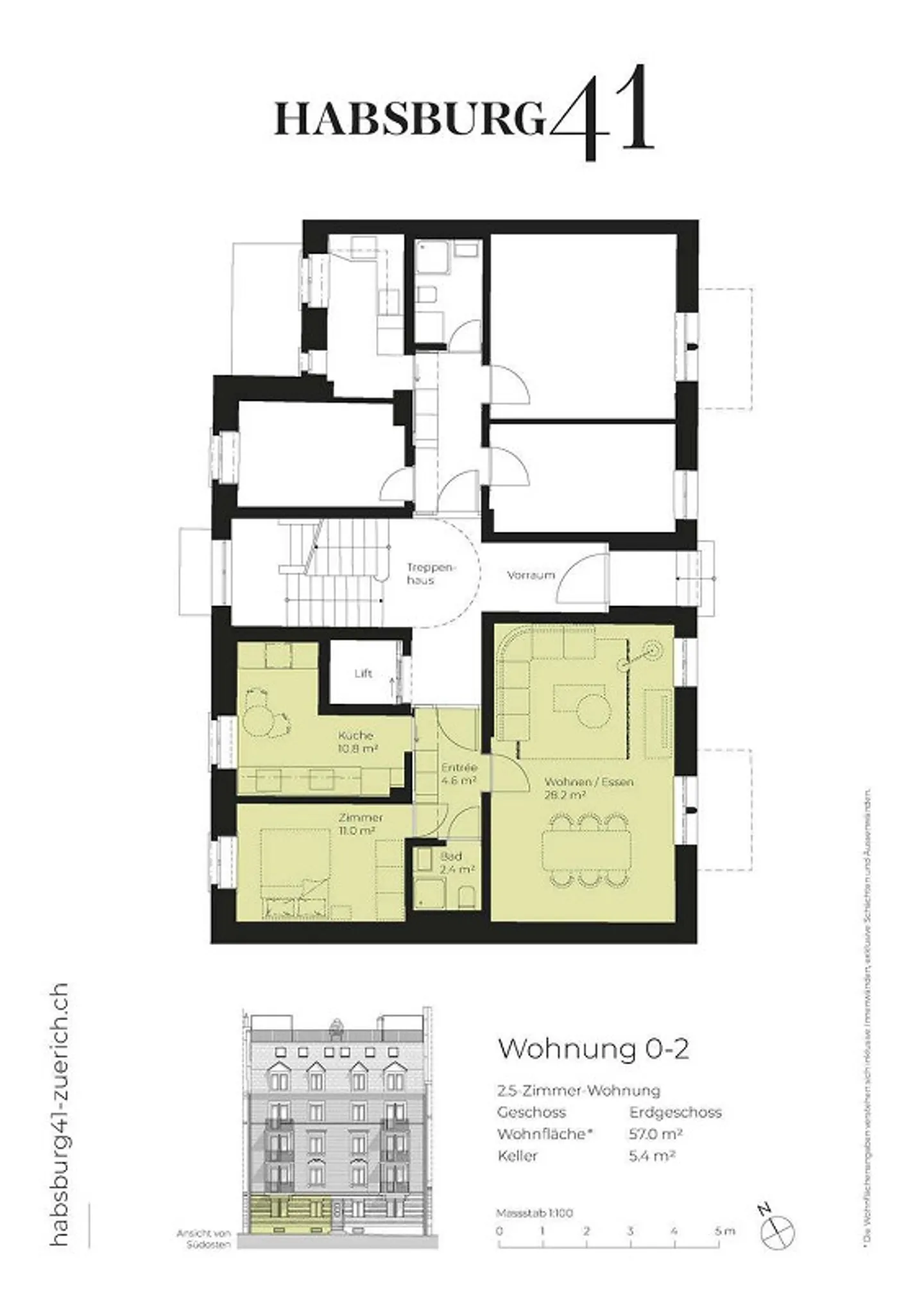Stilvolles Apartment in Wipkingen - Foto 6 von 6
