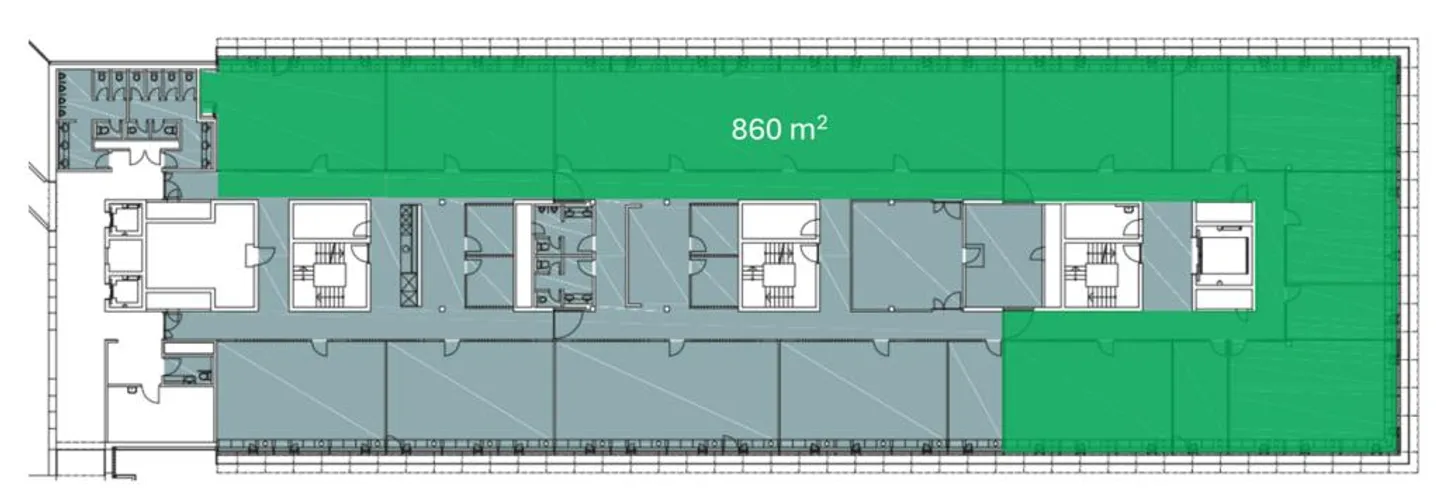 Repräsentative Bürofläche mit 860 m2 - Foto 6 von 6