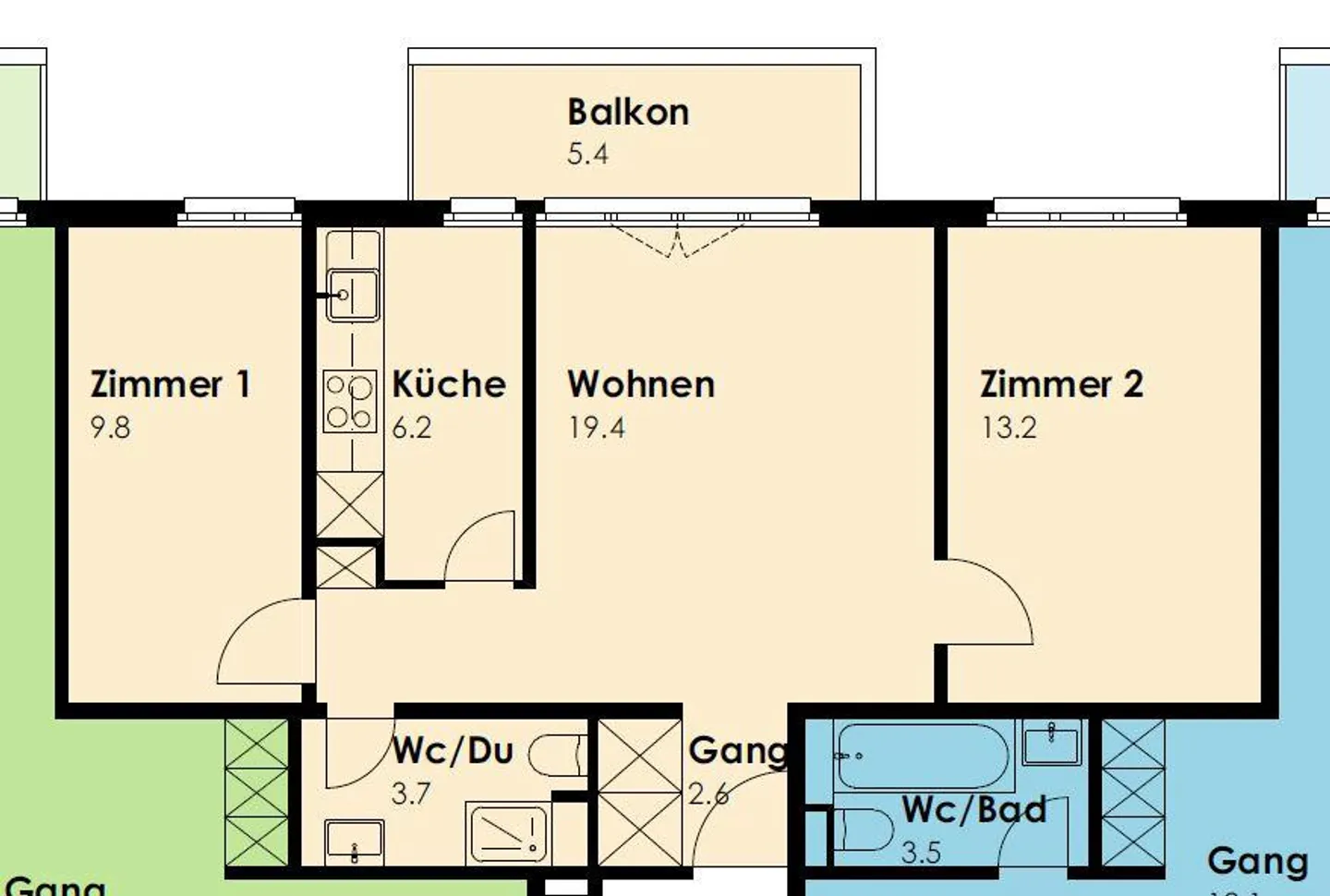 Cozy 3.5-room apartment in Wittenbach with balcony - Photo 6 of 6