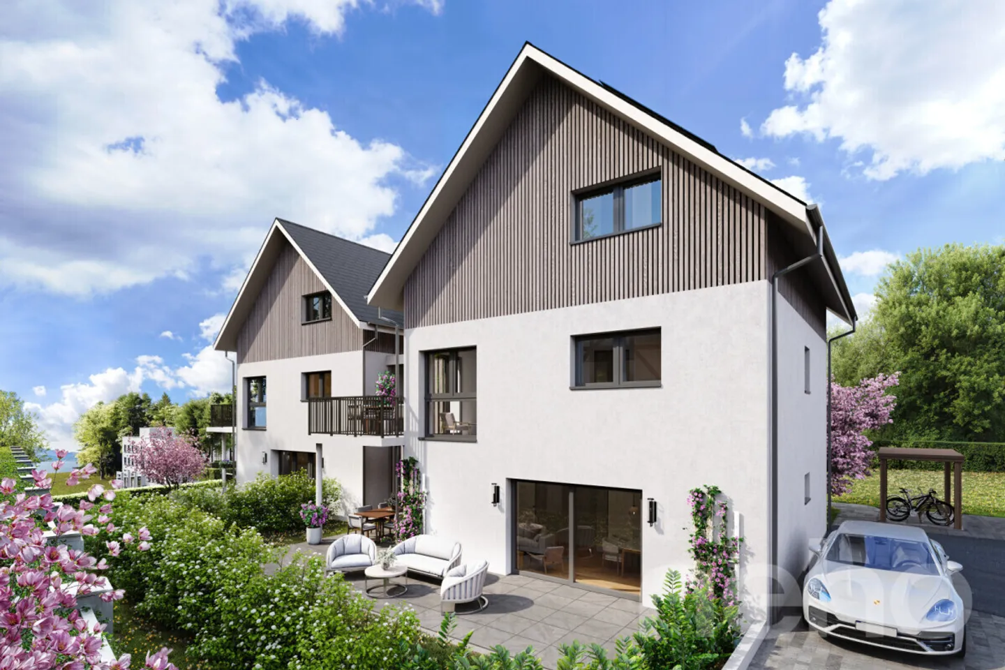 Geräumiges Duplex mit außergewöhnlichem Blick auf den See - Foto 7 von 9