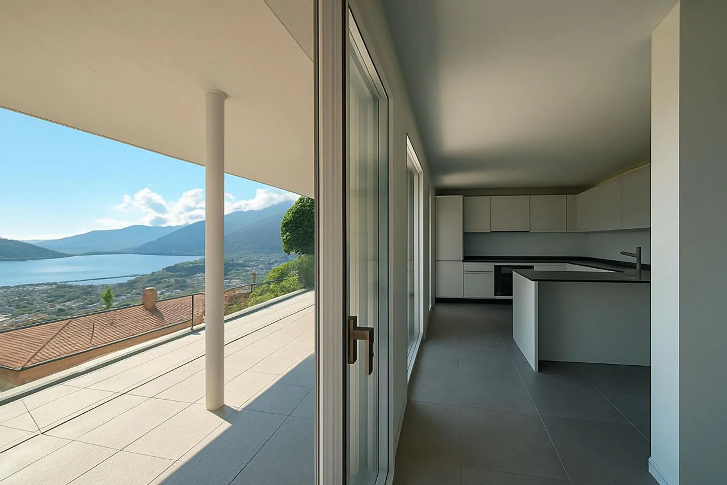 5 A - 3.5 Appartamento con vista lago e terrazza - Foto 4 di 7