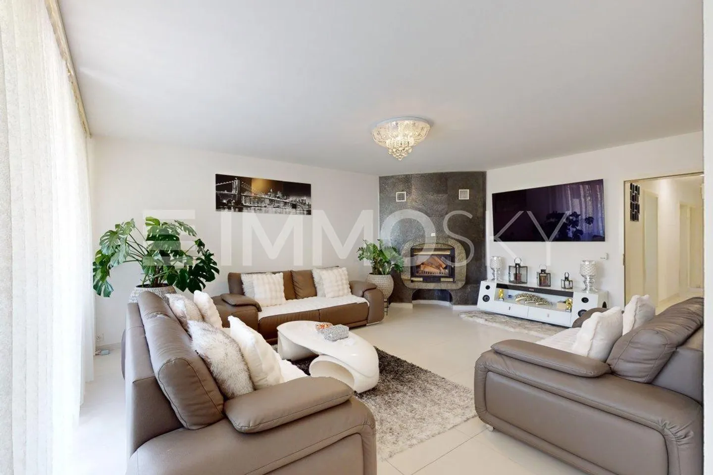 4,5 Zimmer vollständig renoviert an den Toren von Fribourg! - Foto 2 von 5
