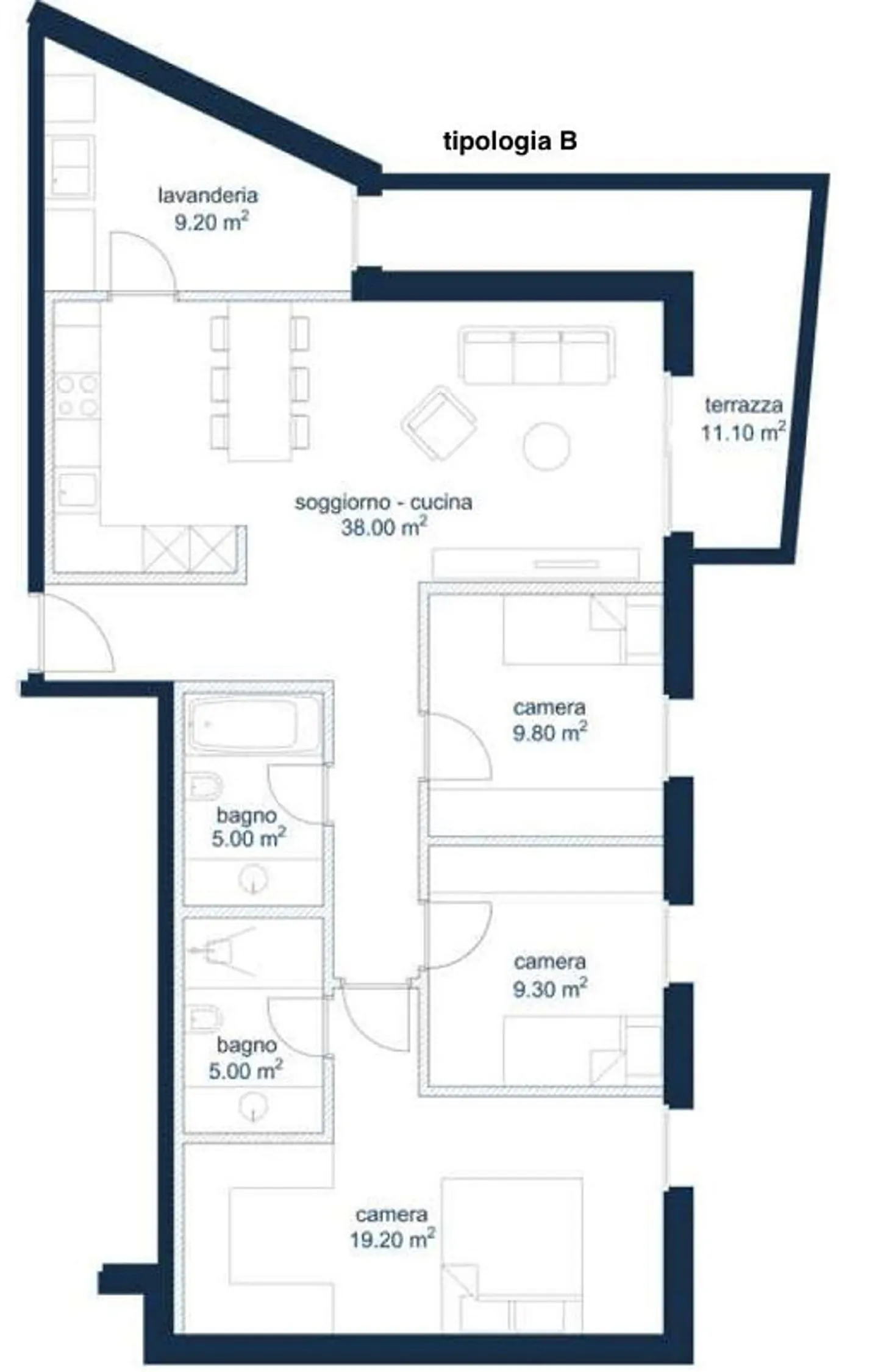 New apartment for sale with 4.5 rooms in Biasca - Photo 5 of 10