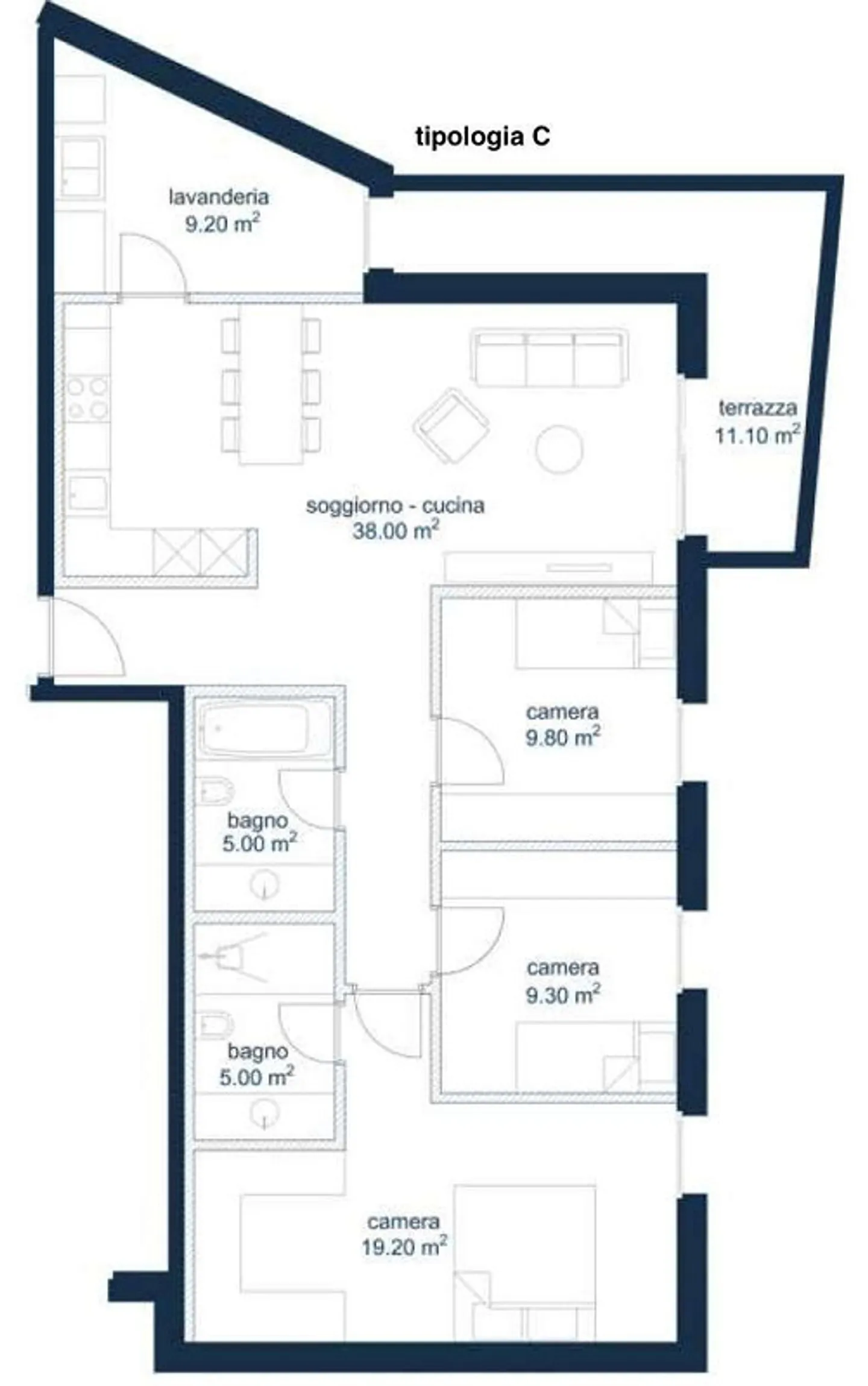 New apartment for sale with 4.5 rooms in Biasca - Photo 6 of 10