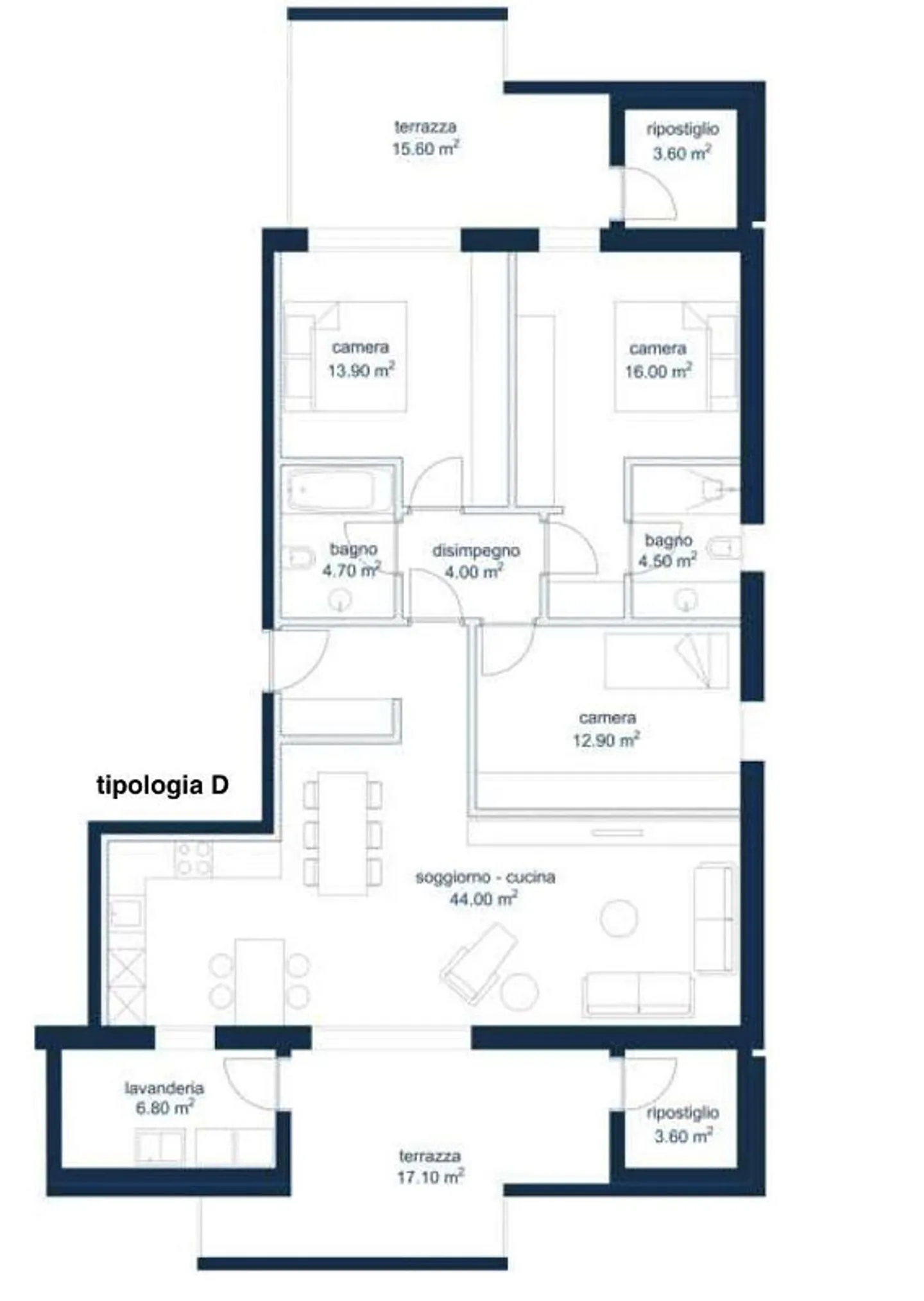 New apartment for sale with 4.5 rooms in Biasca - Photo 7 of 10