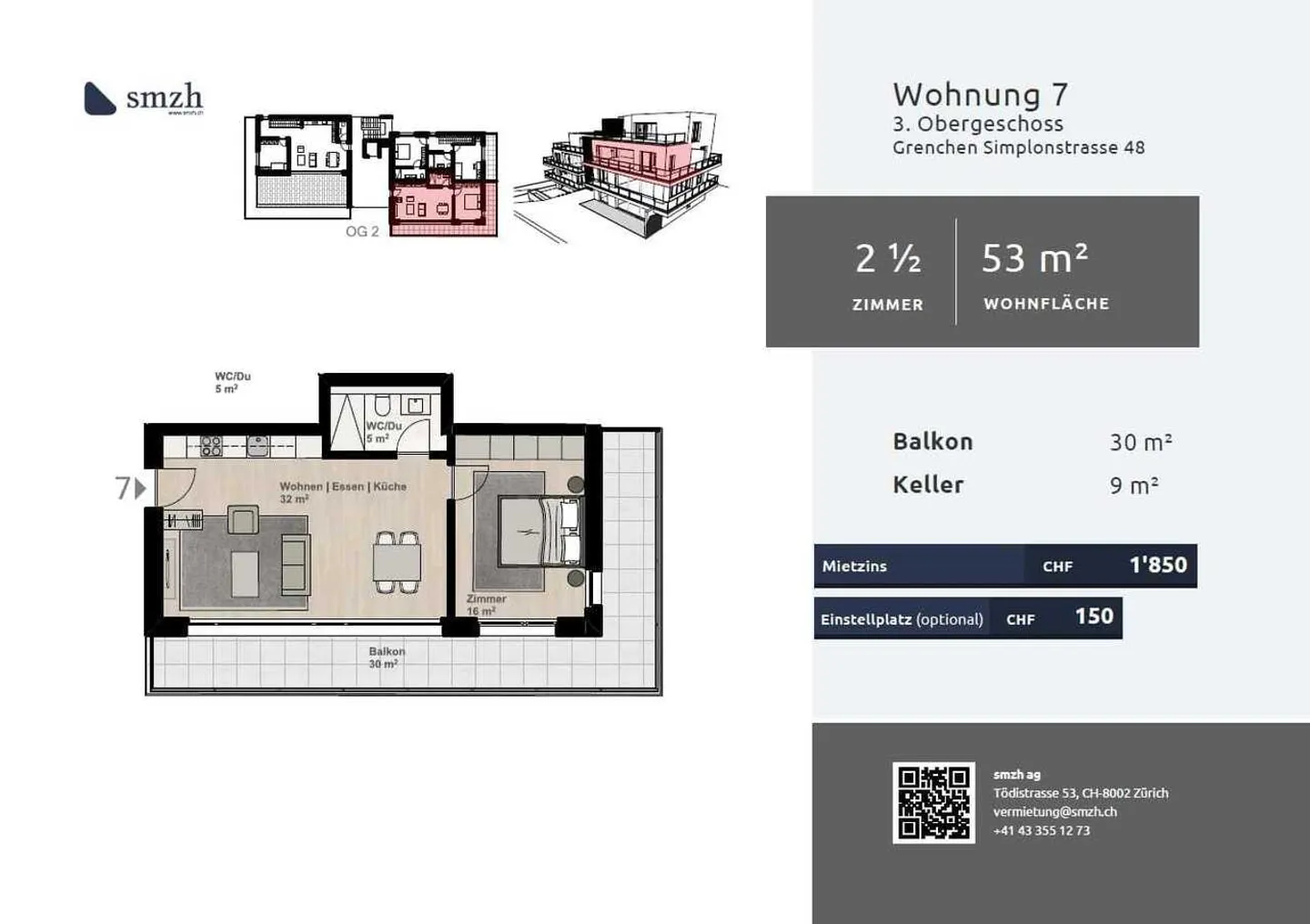 Appartement moderne en ville avec terrasse - Photo 2 sur 12