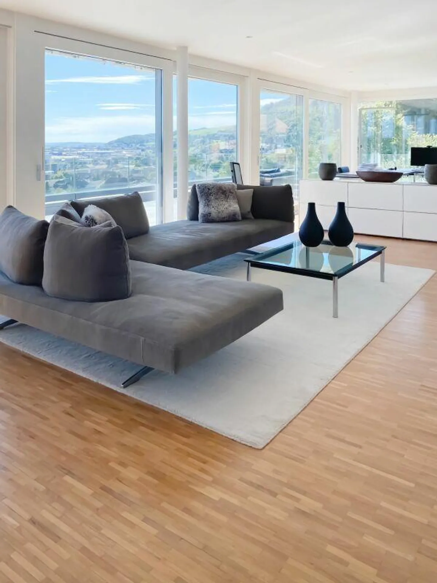 Appartement en attique de 4,5 pièces de première classe avec appartement d'invité de 2 pièces et garage double dans un emplacement spectaculaire avec vue - Photo 7 sur 29