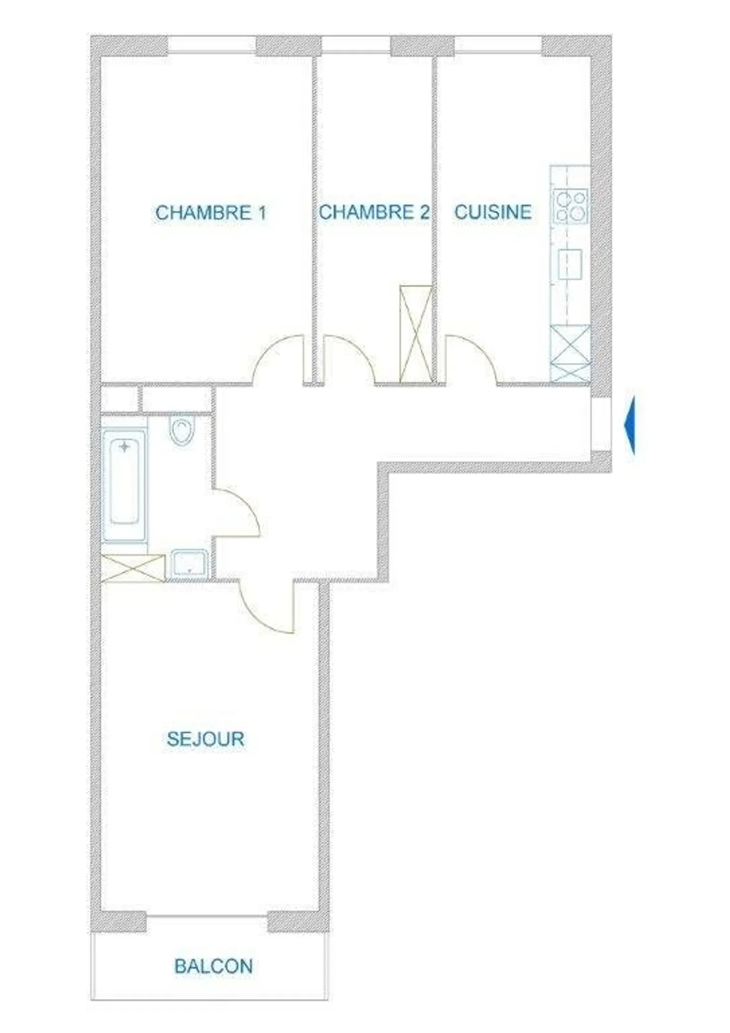 3.5-room apartment in Jonction - Photo 2 of 12
