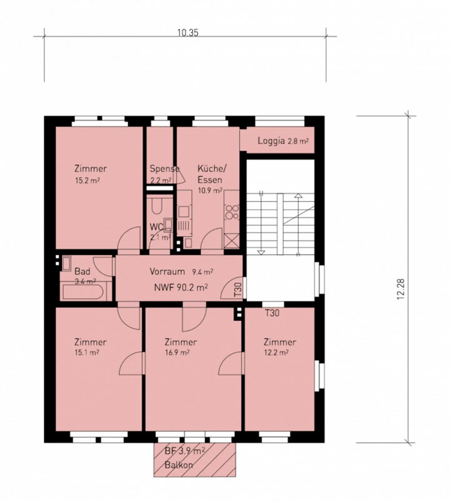 4.5-Room Old Building Apartment with Balcony & Loggia - Near Lake Zurich - Photo 13 of 13