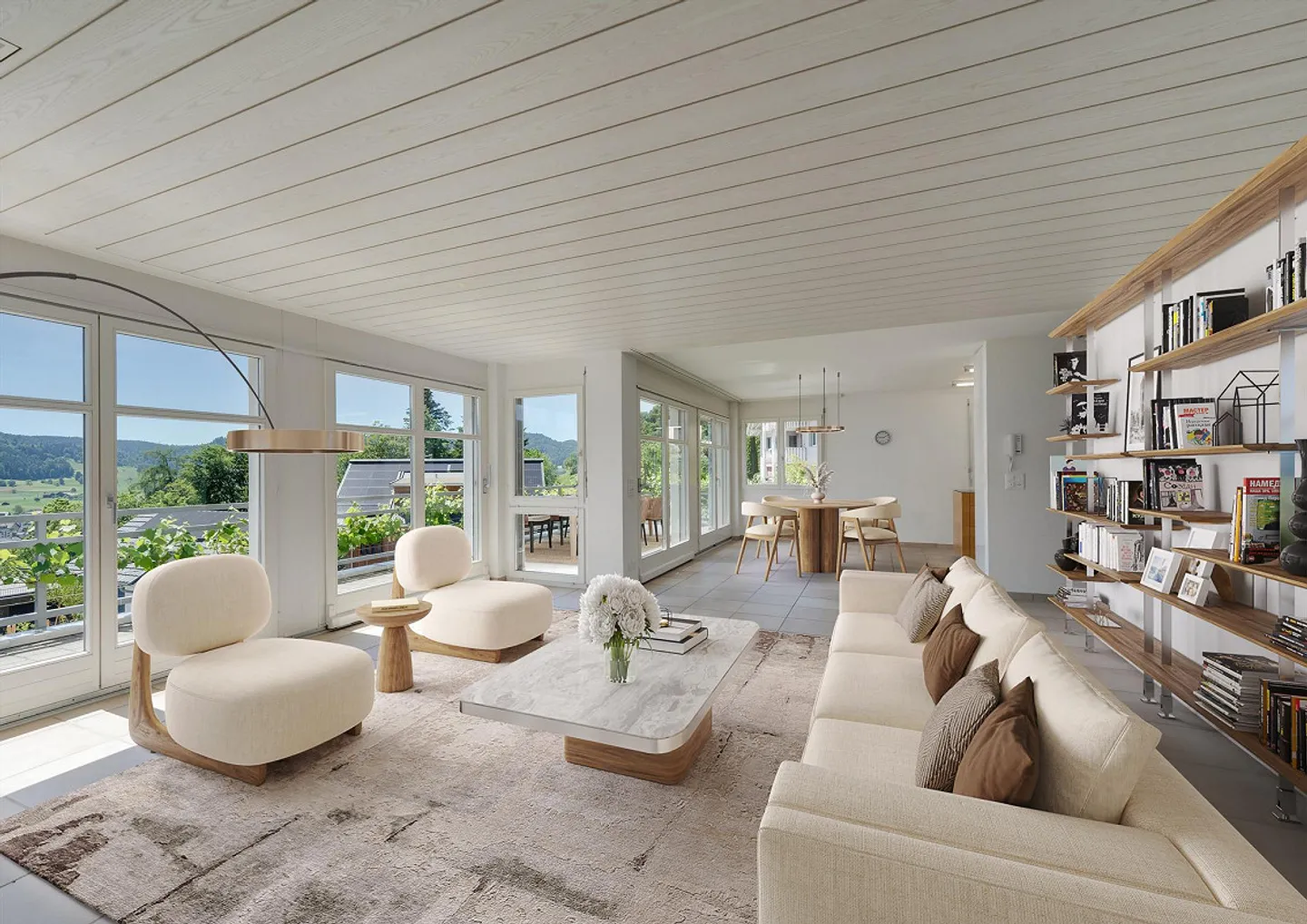 Maison individuelle avec appartement séparé et belle vue panoramique - Photo 3 sur 8