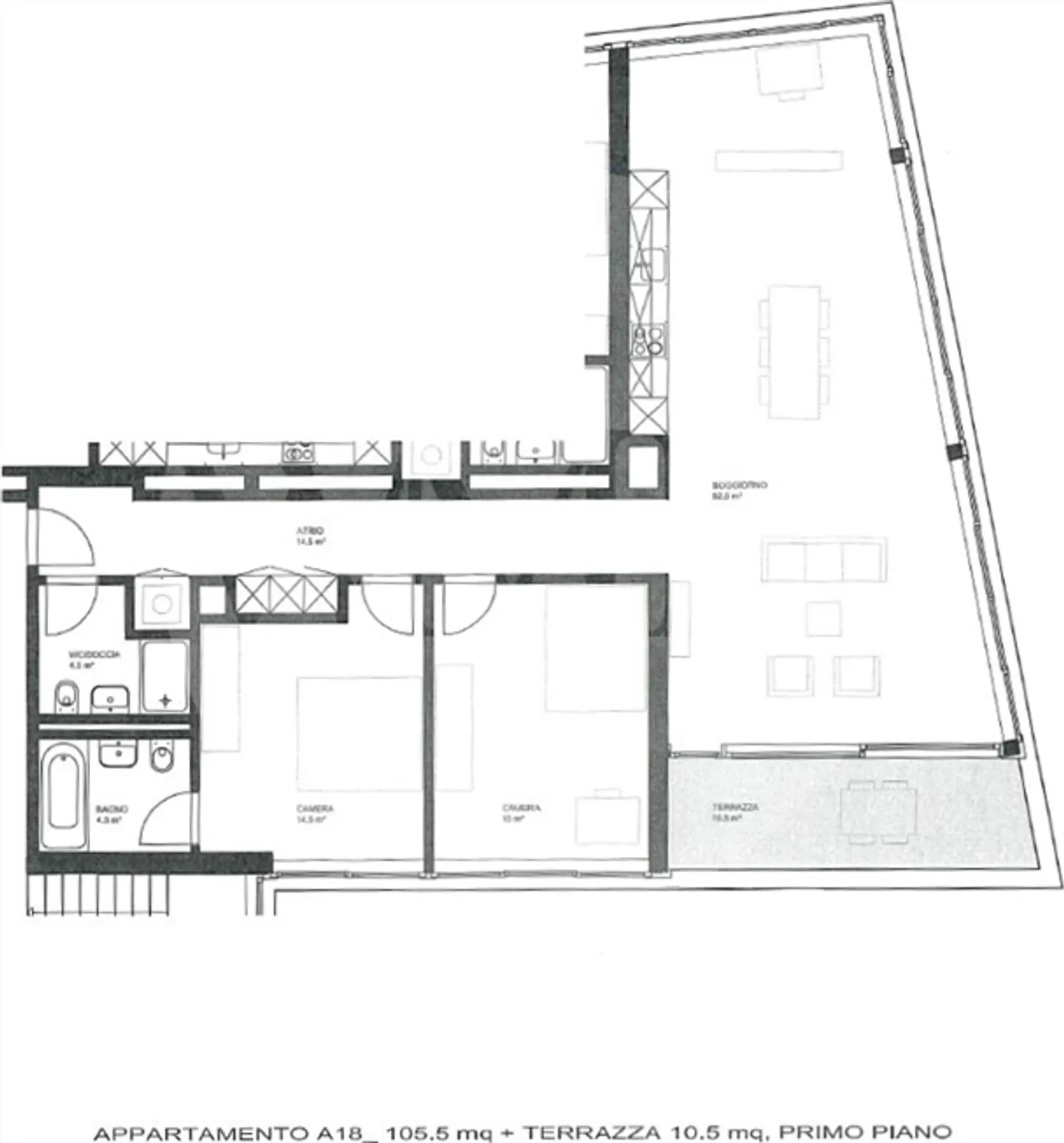 SPAZIOSO E MODERNO 3.5 STANZE A PAZZALLO - Foto 4 di 5