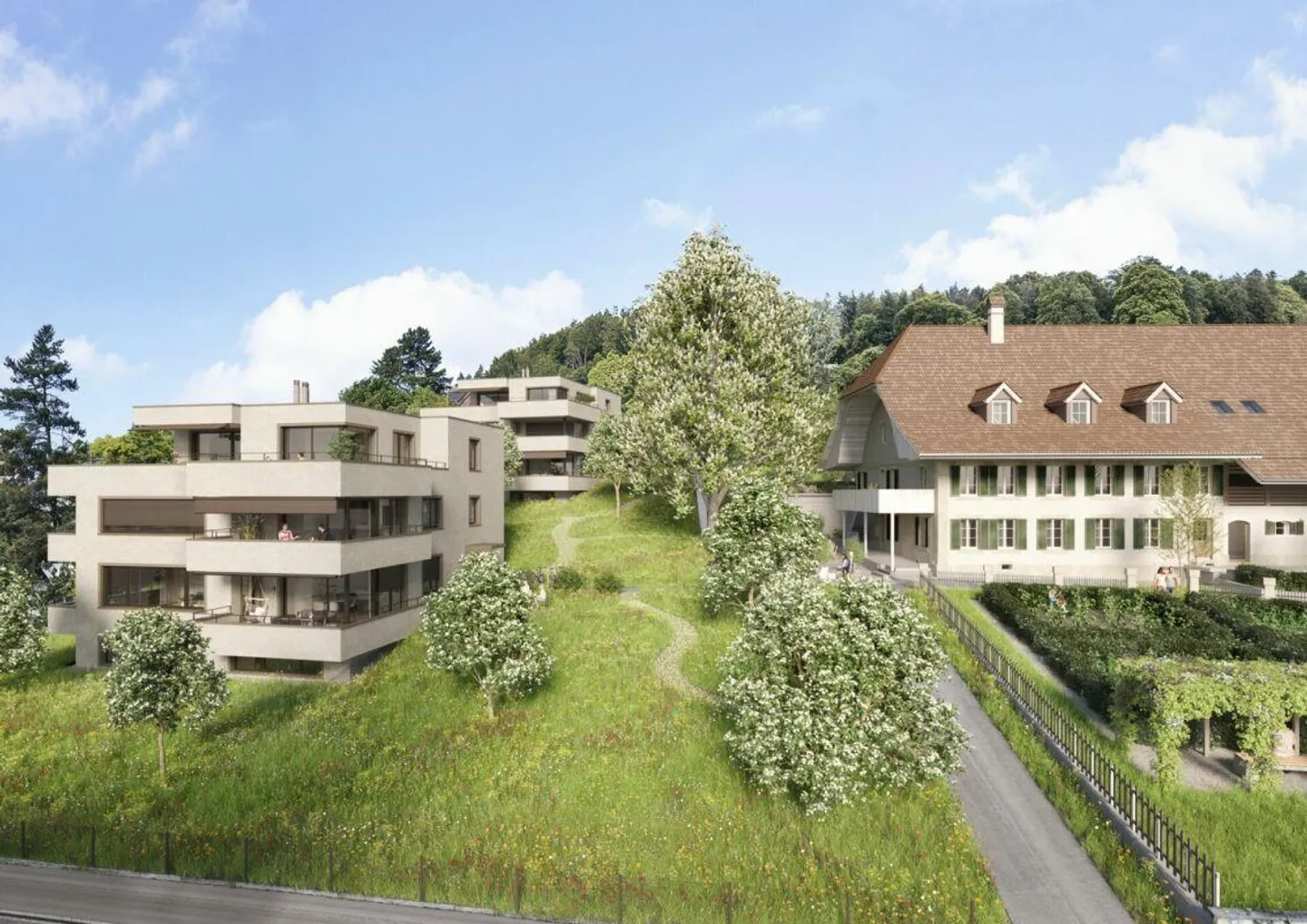 Manoir majestueux dans le vieux centre du village de Gümligen - Photo 6 sur 6
