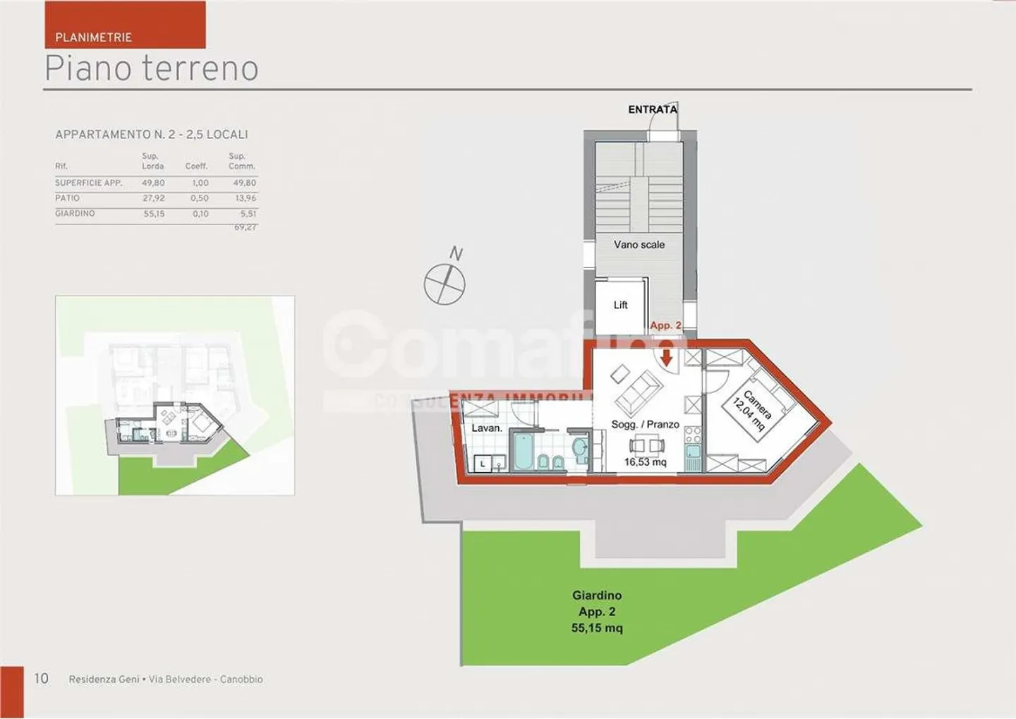 Canobbio - NUOVO App. 2.5 Locali al 2° Piano n.9 - Foto 9 di 12