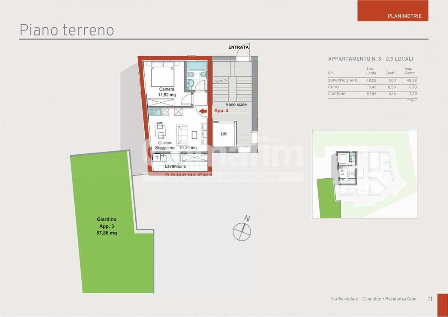 Canobbio - NUOVO App. 2.5 Locali al 2° Piano n.9 - Foto 10 di 12