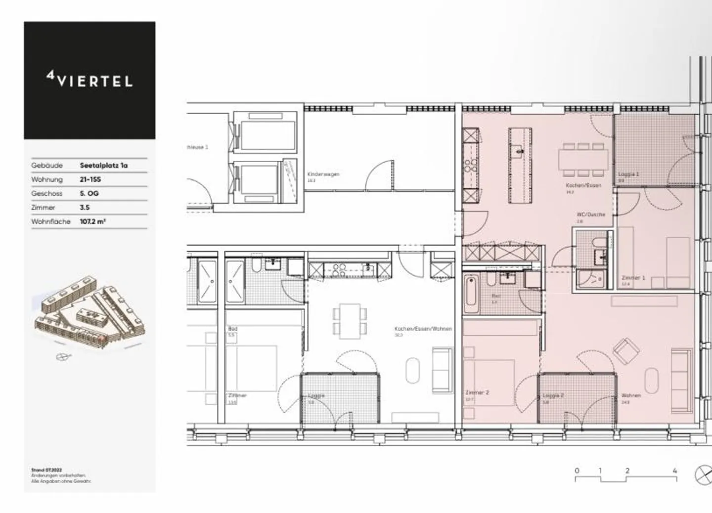 Helle Eckwohnung mit Loggias - Foto 8 von 8