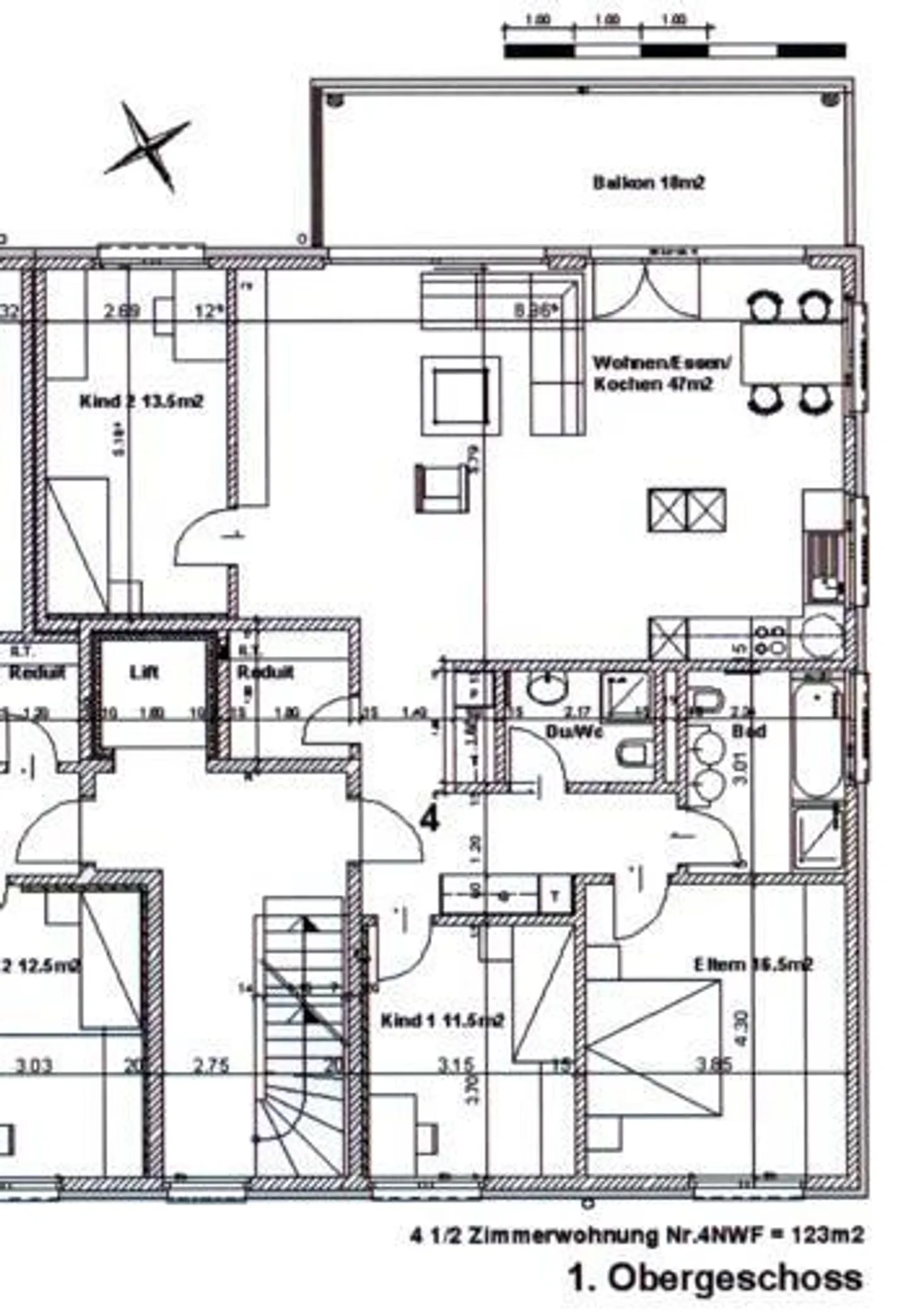 Geräumige Wohnung in Kerns - Foto 11 von 12