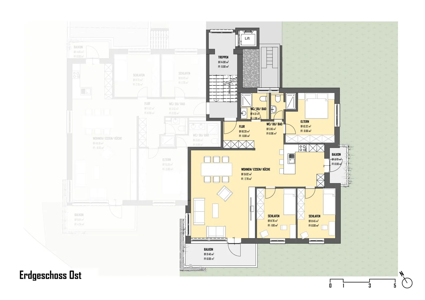 Renovated Ground Floor 4.5-Room Apartment in a Quiet Location - Photo 7 of 8