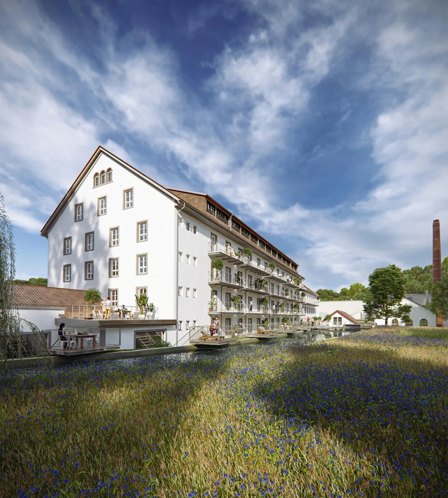 Moderno appartamento loft con 1 camera in un edificio industriale storico - Foto 1 di 12
