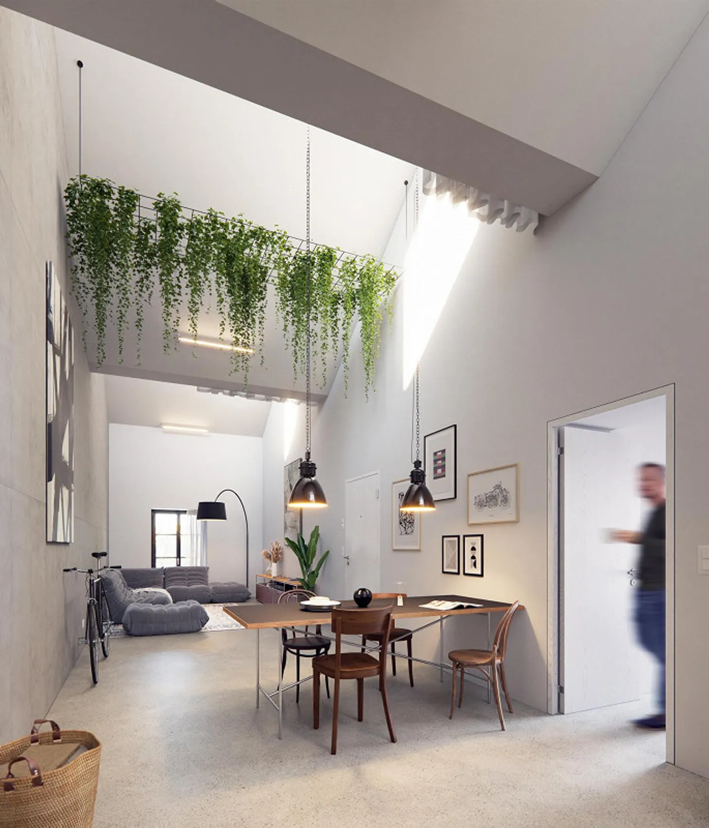 Moderno appartamento loft con 1 camera in un edificio industriale storico - Foto 2 di 12