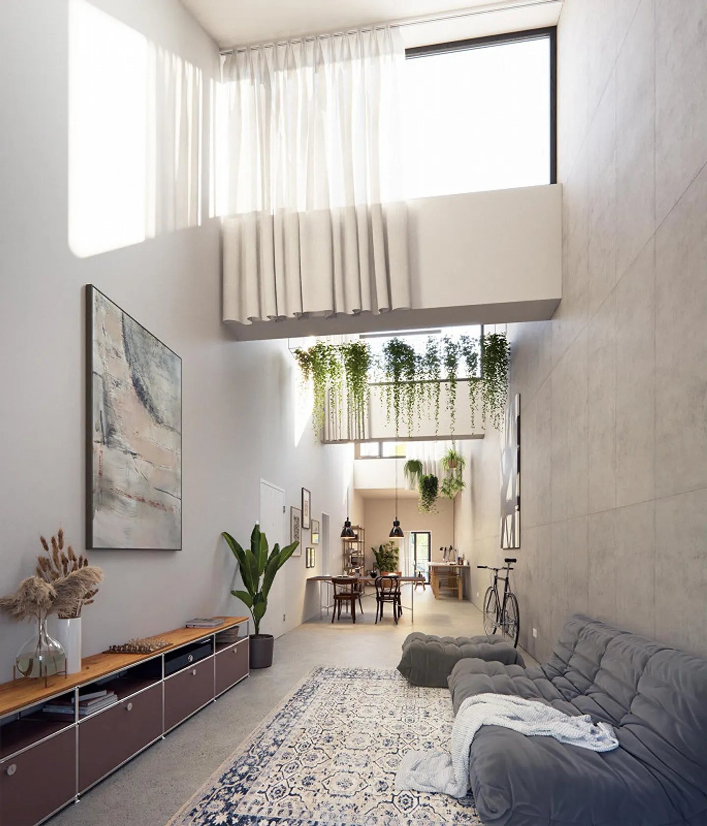 Moderno appartamento loft con 1 camera in un edificio industriale storico - Foto 3 di 12