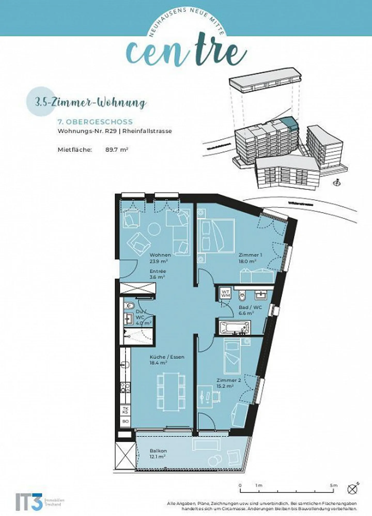 Beautiful modern 3.5 room apartment in Neuhausen! - Photo 13 of 13