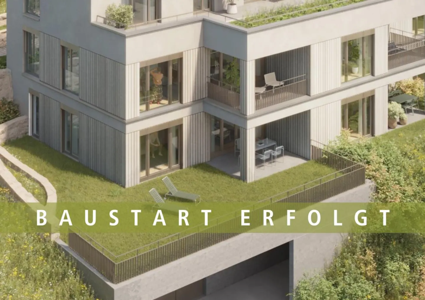 3.5-Room Garden Apartment - UNTERDORF MÖNTHAL - Contemporary Architecture in the Heart of Nature - Photo 1 of 4