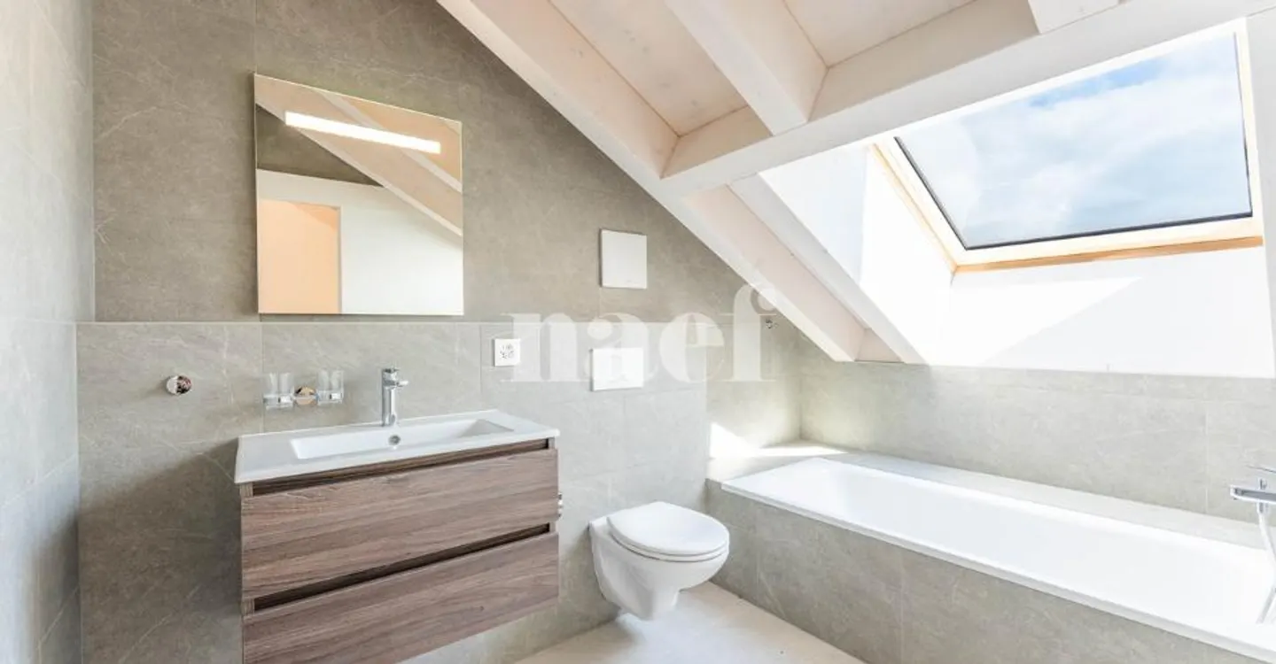 Appartement neuf de 5.5 pièces duplex avec grand balcon à vendre à Prévonloup - Photo 8 sur 9