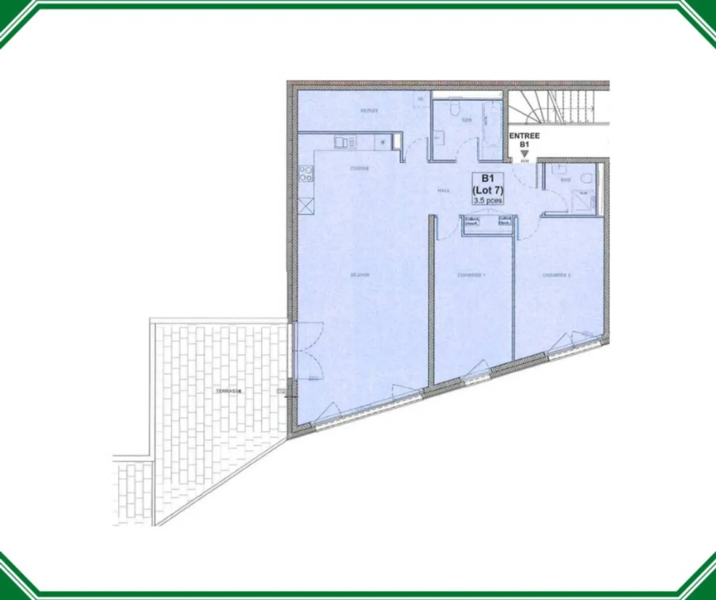 Apartment with 3.5 rooms and large terrace - Photo 7 of 7