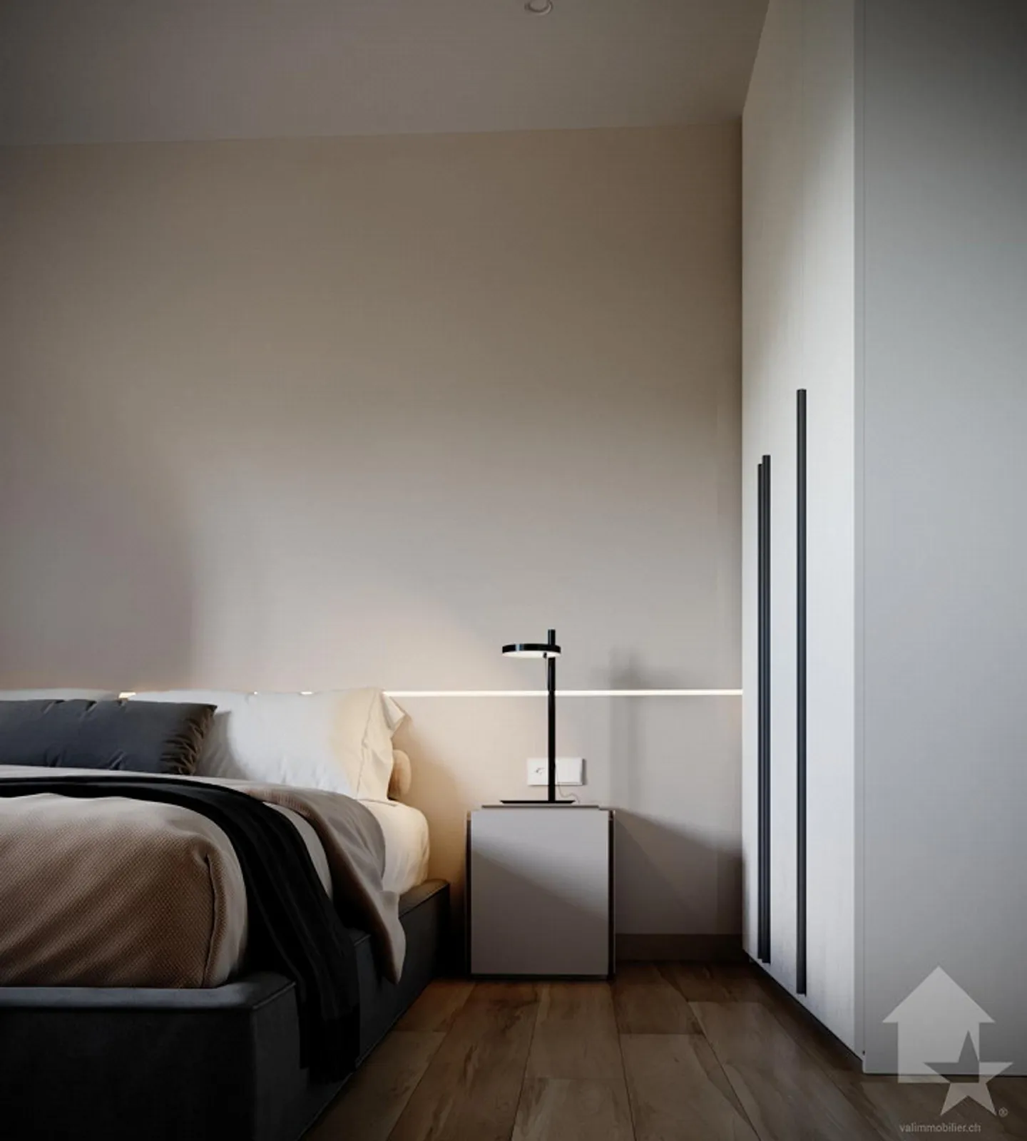 Appartement MINERGIE 3,5 Zimmer mit großem Balkon von 27 m2 - Foto 8 von 19