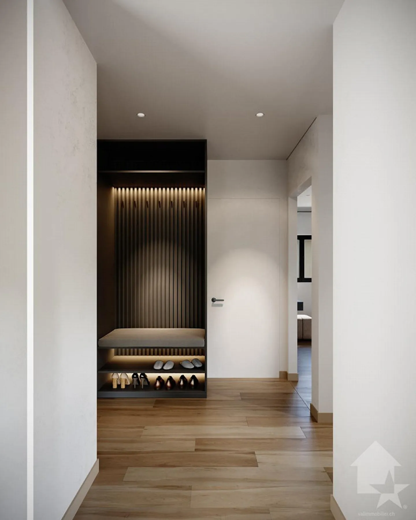 Appartement MINERGIE 3,5 Zimmer mit großem Balkon von 27 m2 - Foto 9 von 19