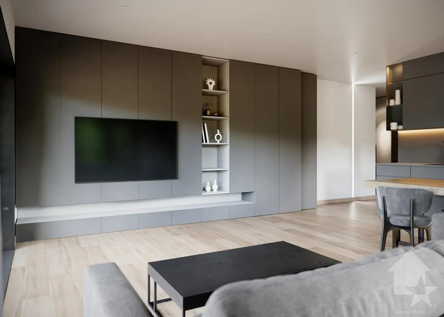Appartement MINERGIE 3,5 Zimmer mit großem Balkon von 27 m2 - Foto 11 von 19