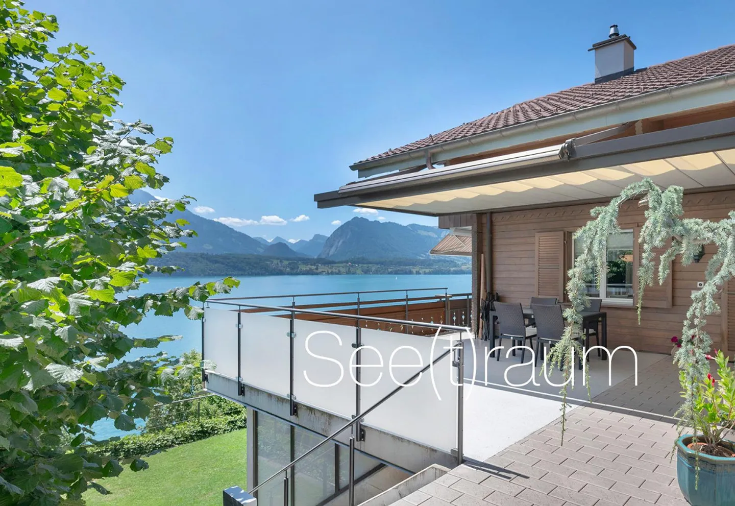 Spectacular Lake and Mountain View at Lake Thun - Photo 1 of 14