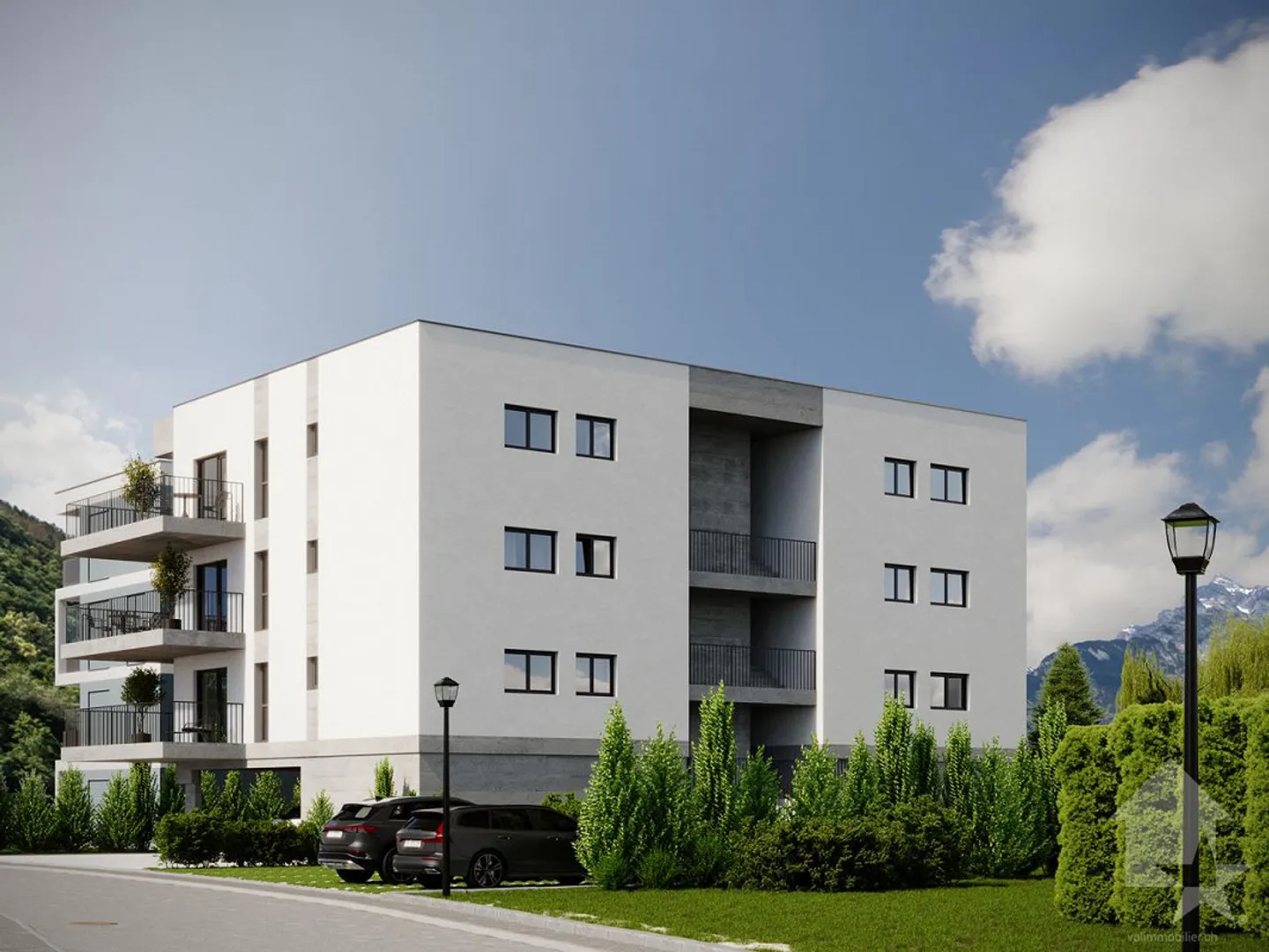 Appartement MINERGIE 3,5 Zimmer mit großem Balkon von 27 m2 - Foto 3 von 19