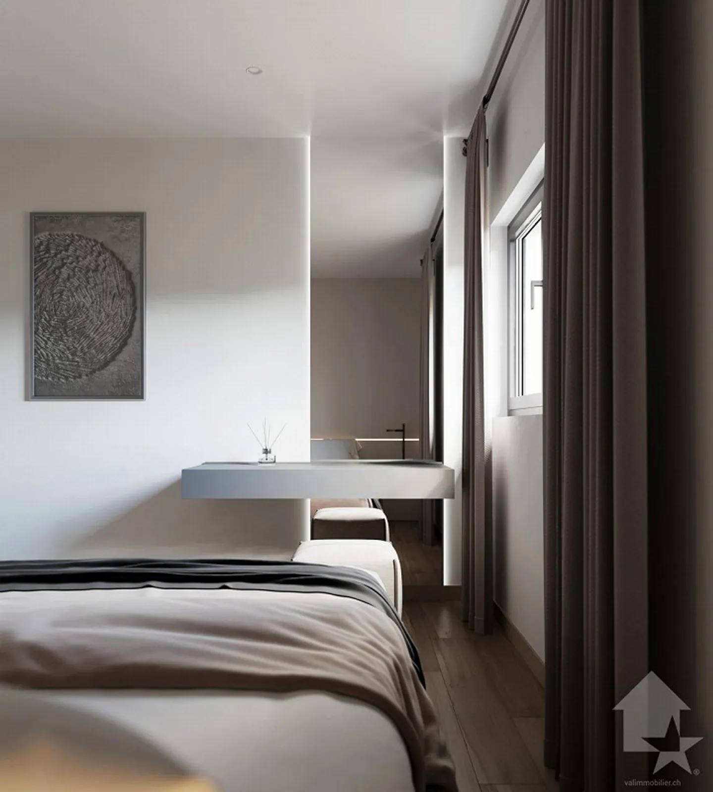Appartement MINERGIE 3,5 Zimmer mit großem Balkon von 27 m2 - Foto 6 von 19