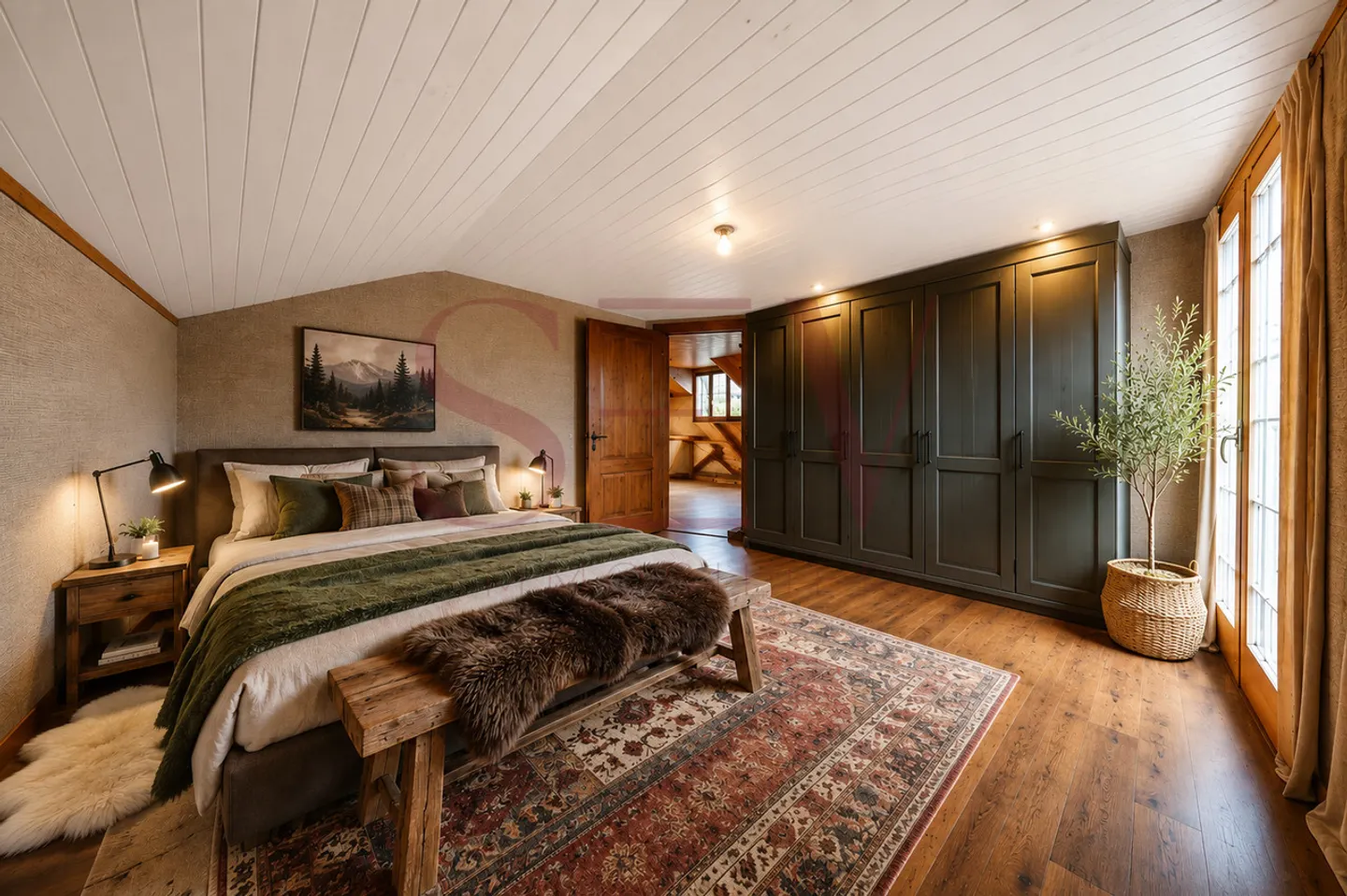 2 Wohnungen mit 3,5 Zimmern - Charakterchalet mit freiem Blick - Foto 9 von 11