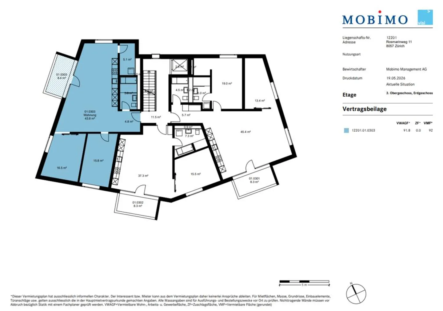 Belle appartement de 3,5 pièces à louer à partir du 1er août 2026 - Photo 8 sur 8