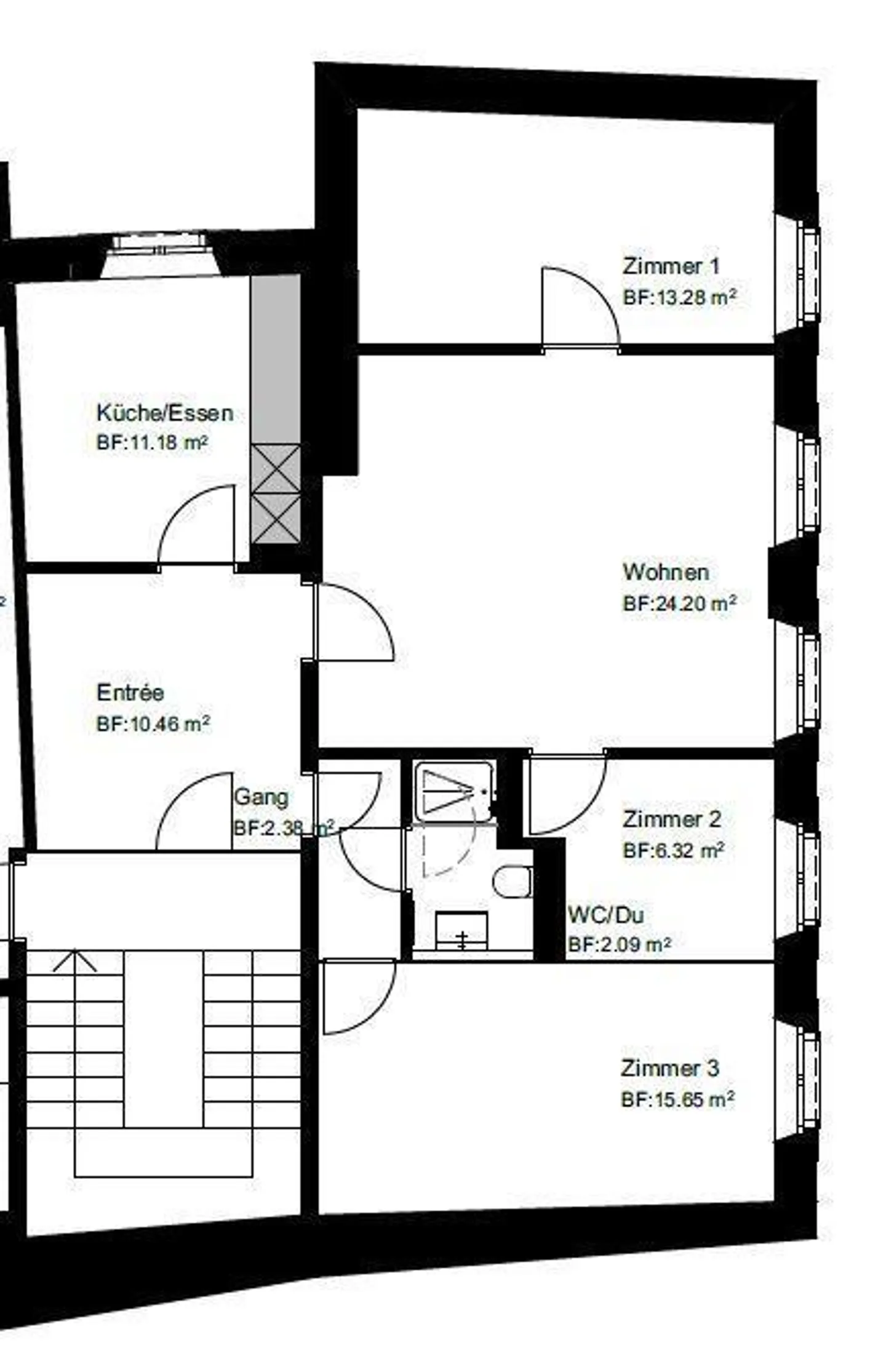 Appartamento attraente di 3½ locali in una posizione privilegiata nella città vecchia - Foto 6 di 6