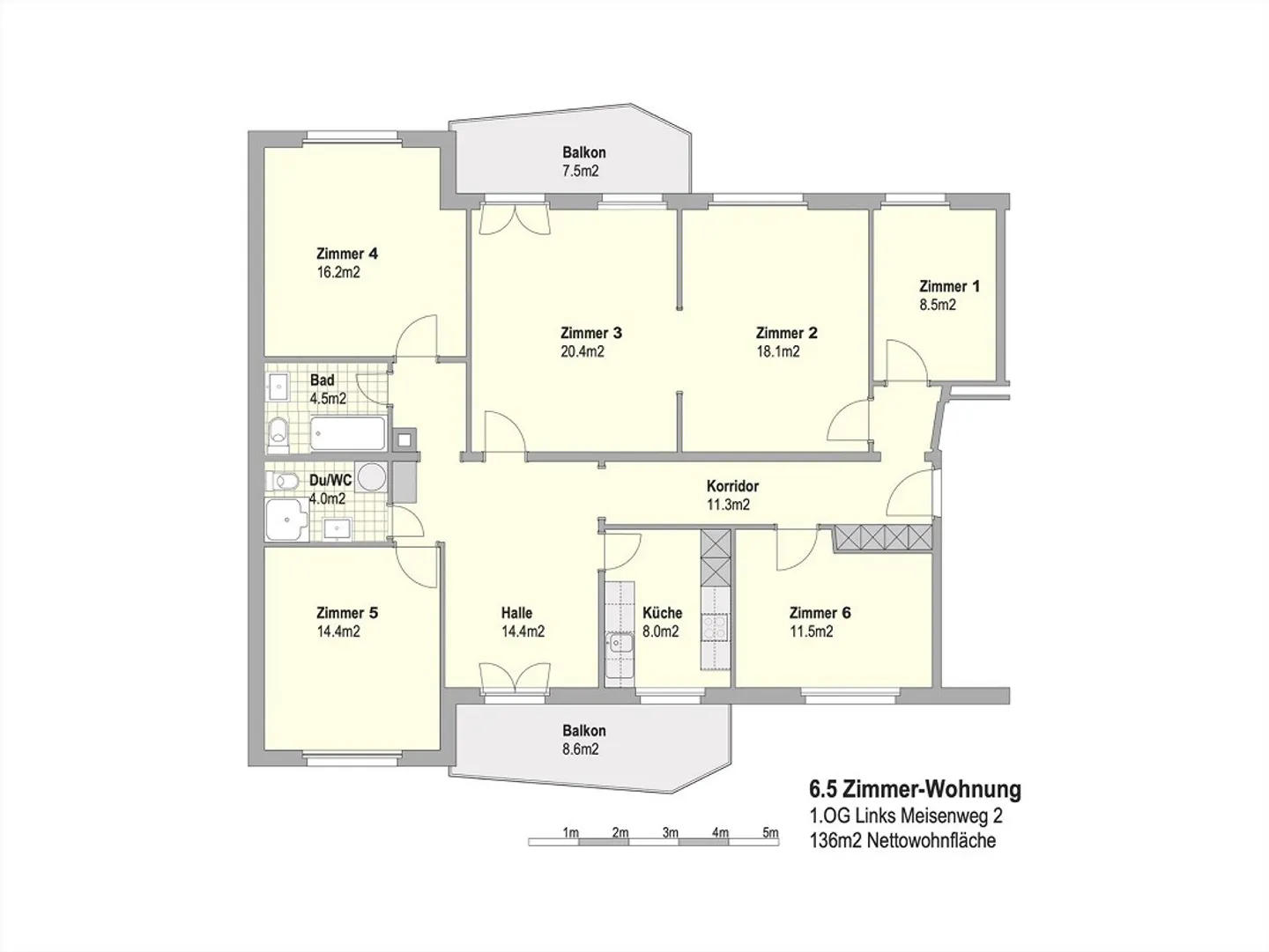 Renovated and spacious 6.5-room apartment in the Linden district - Photo 1 of 13