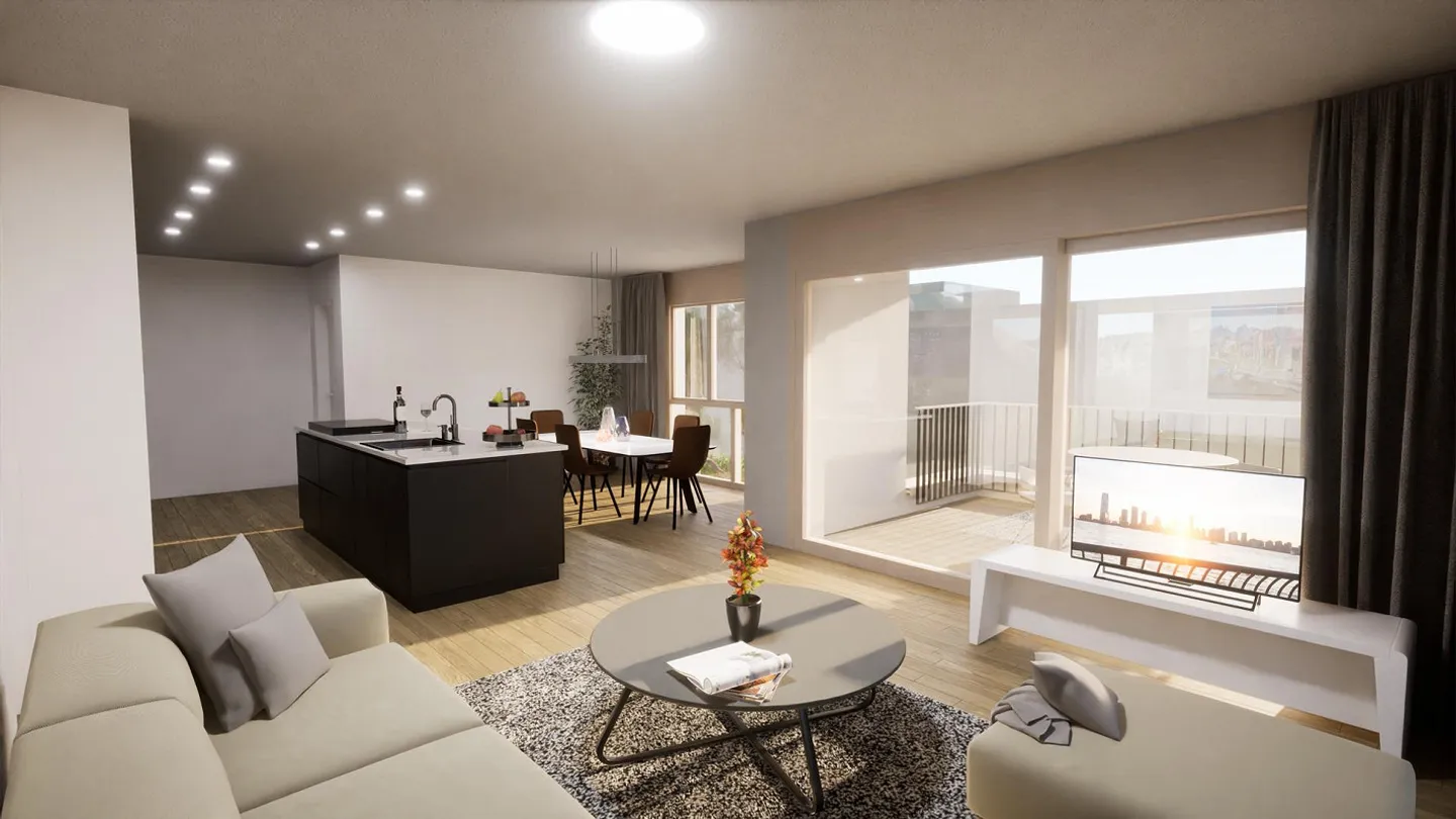 3.5 Zimmer Wohnung - Foto 3 von 9