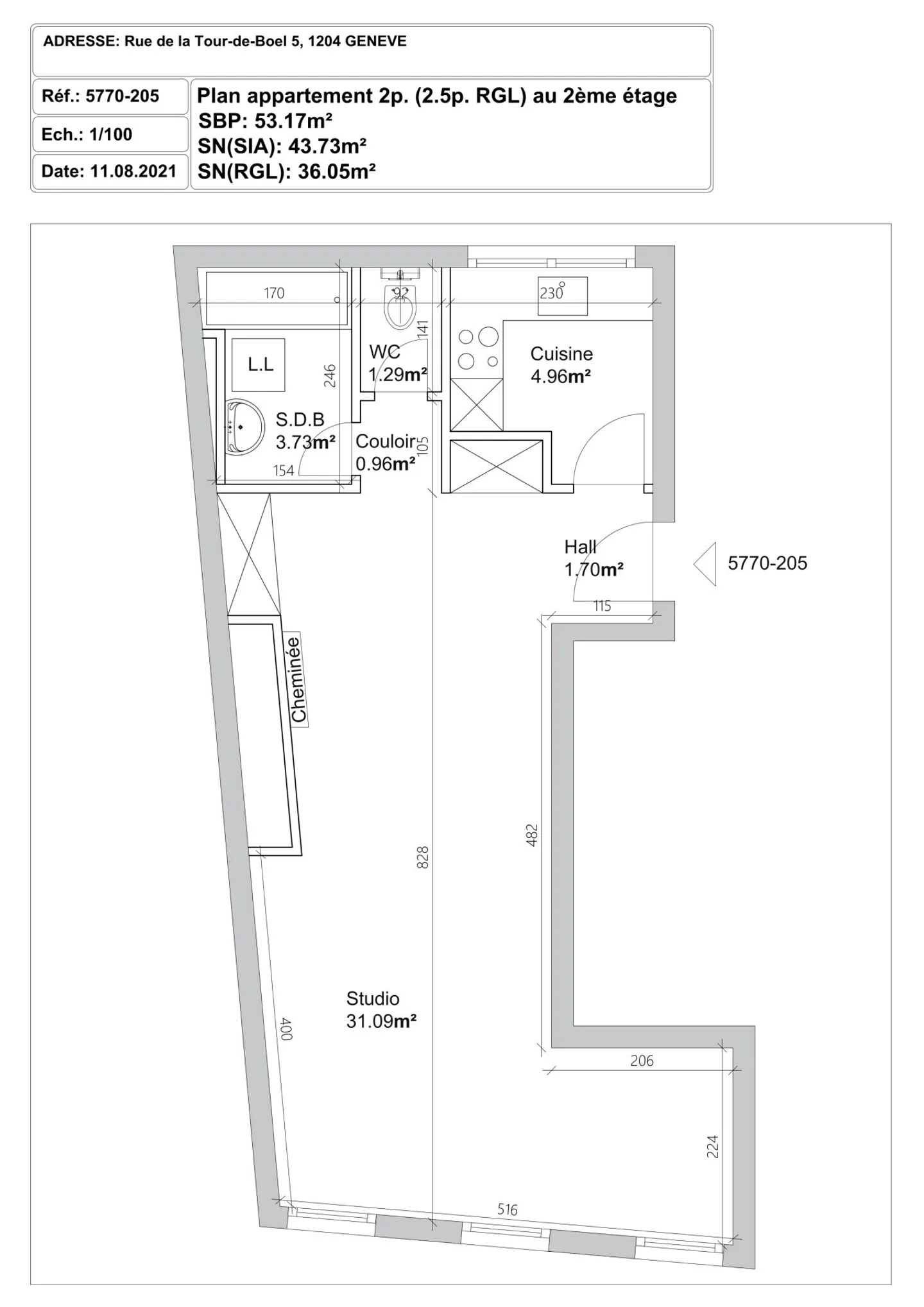 Charming 2.5 rooms in the heart of the Old Town! - Photo 4 of 4