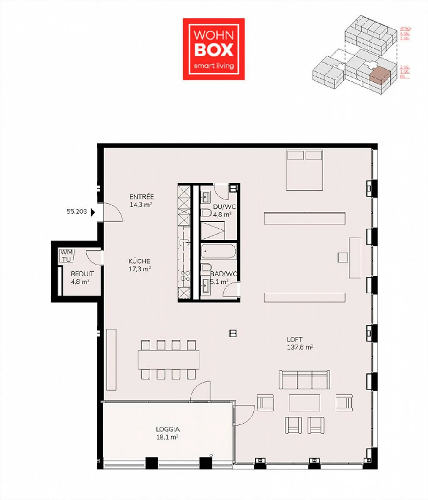 1 Room Loft, Bern - Loft apartment in a marketable building near Westside - Photo 11 of 11