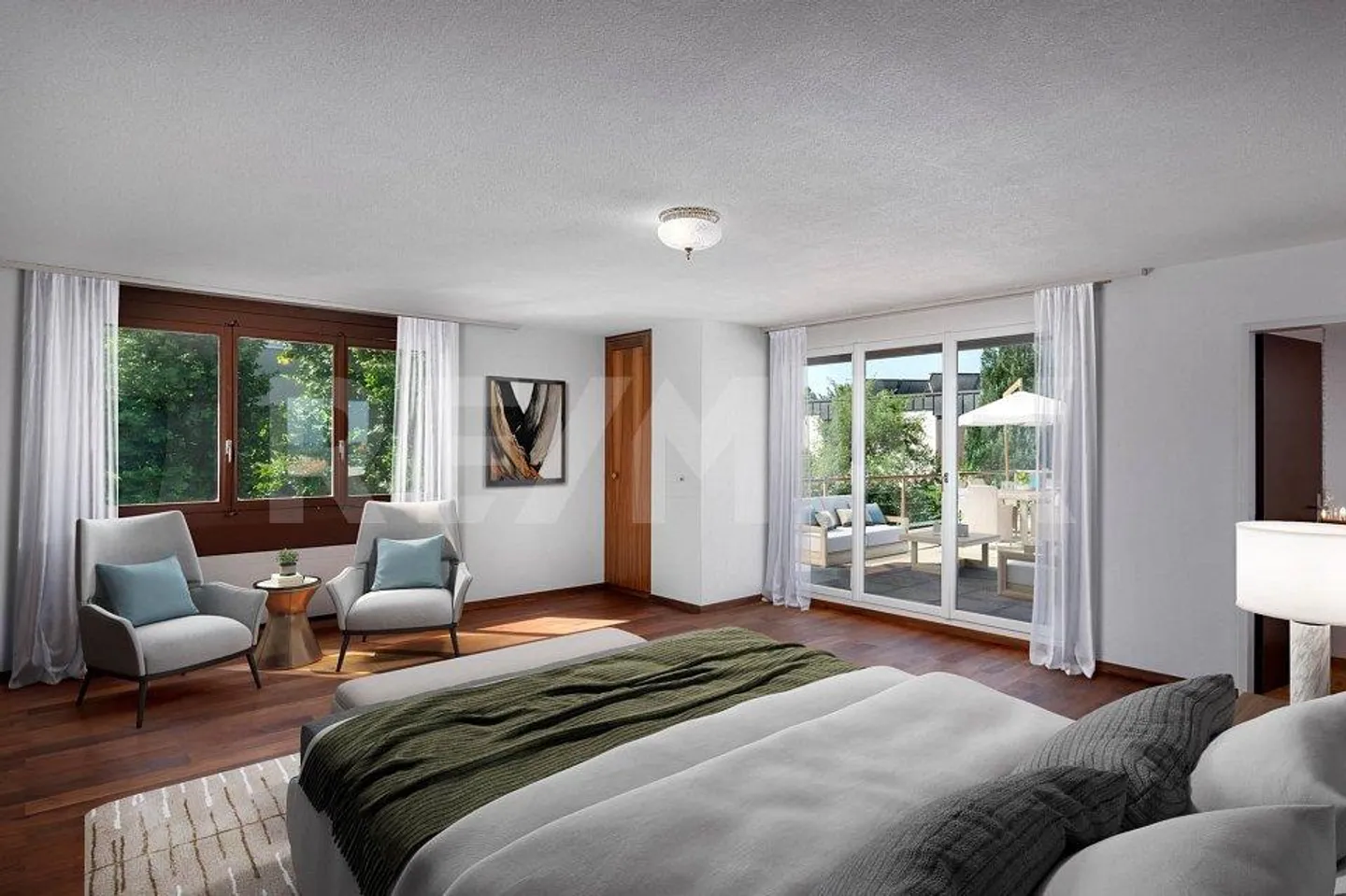Well-maintained 6-room single-family house with a wide view and garden idyll - Photo 6 of 13