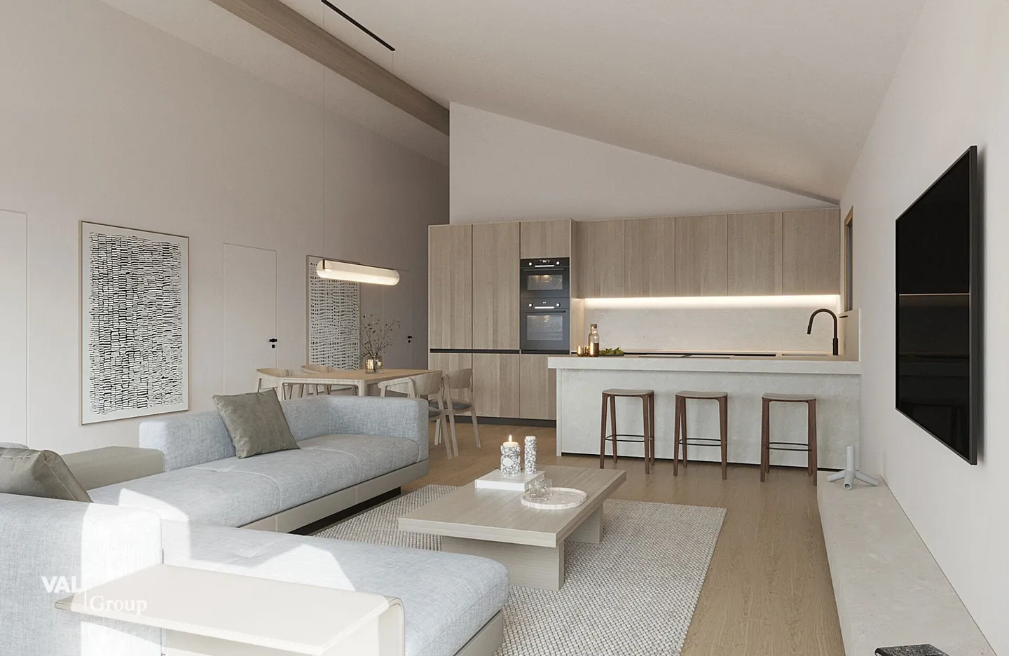 Au cœur des Alpes, un appartement en attique unique où la lumière et l'élégance s'expriment - Photo 6 sur 12