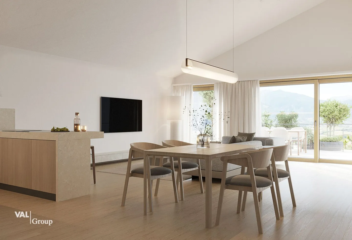 Au cœur des Alpes, un appartement en attique unique où la lumière et l'élégance s'expriment - Photo 8 sur 12