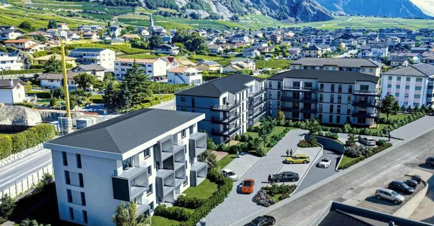 Sehr schöne, geräumige und neue 3,5-Zimmer-Wohnung in Leytron - Foto 1 von 10