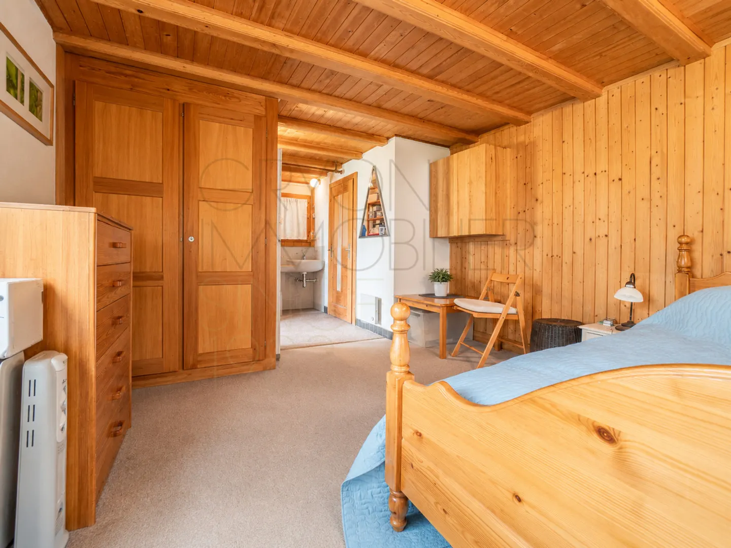 4,5-Zimmer-Chalet zur Renovierung in Gryon, Aussicht und Ruhe - Foto 14 von 22